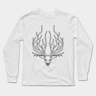 Forest Elk (Black) Long Sleeve T-Shirt